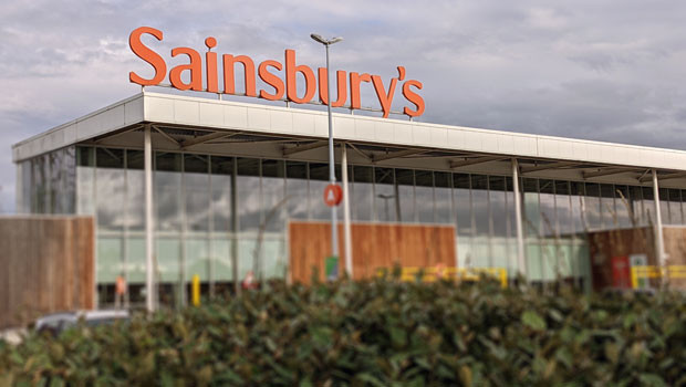 j sainsbury sainsburys supermarket superstore sign shop shopping groceries retail