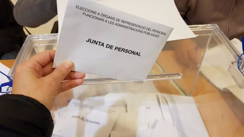 ep archivo   imagen recurso de unas elecciones sindicales de funcionarios publicos en barcelona
