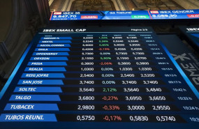 ep archivo   valores economicos en paneles en el palacio de la bolsa a 18 de septiembre de 2023 en
