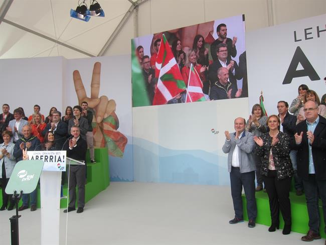 Celebración Del Aberri Eguna Del PNV | EUROPA PRESS ep celebracionaberri egunapnv