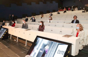 ep don felipe vi y dona letizia durante el acto de presentacion del informe cotec 2020 en el que se
