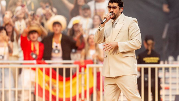 ep el cantante bad bunny actua durante su ultimo concierto en el riyadh air metropolitano a 15 de