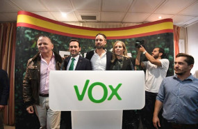 ep el lider de vox santiago abascal en un acto de partido en ceuta