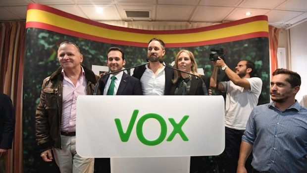 ep el lider de vox santiago abascal en un acto de partido en ceuta