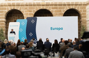 ep el presidente de conxemar presentando la nueva imagen de marca en cadiz
