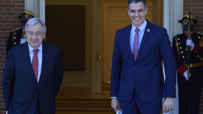 Jesús Hellín - Europa Press ep el presidente del gobierno pedro sanchez recibe al secretario general de naciones unidas antonio