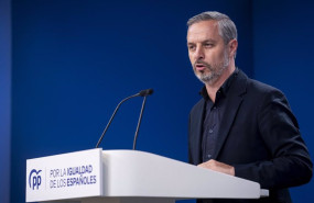 ep el vicesecretario de economia del pp juan bravo durante una rueda de prensa en la sede del