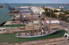 ep elcano en los astilleros de navantia en san fernando