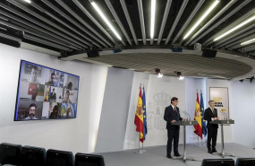 ep i-d el ministro de sanidad salvador illa y el ministro del interior fernando grande-marlaska