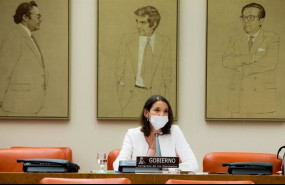 ep la ministra de industria comercio y turismo reyes maroto en su comparecencia en comision en el