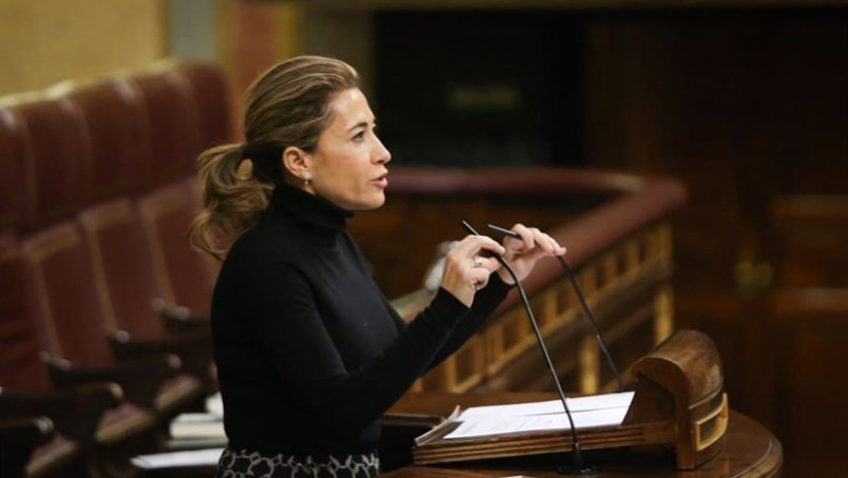 La ministra de Transportes, Movilidad y Agenda Urbana, Raquel Sánchez, en una interpelación dirigida por el PP sobre el transporte por carreteras | CONGRESO ep la ministra de transportes movilidad y agenda urbana raquel sanchez en una interpelacion dirigida