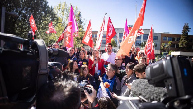 ep la vicepresidenta segunda del gobierno y ministra de trabajo yolanda diaz en la jornada de huelga