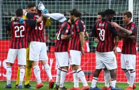 ep los jugadoresac milan celebranvictoria