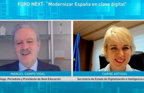 ep manuel campo vidal y carme artigas en el encuentro organizado por next educacion