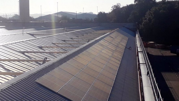 ep paneles solares en la planta de alstom en trapagaran en bizkaia