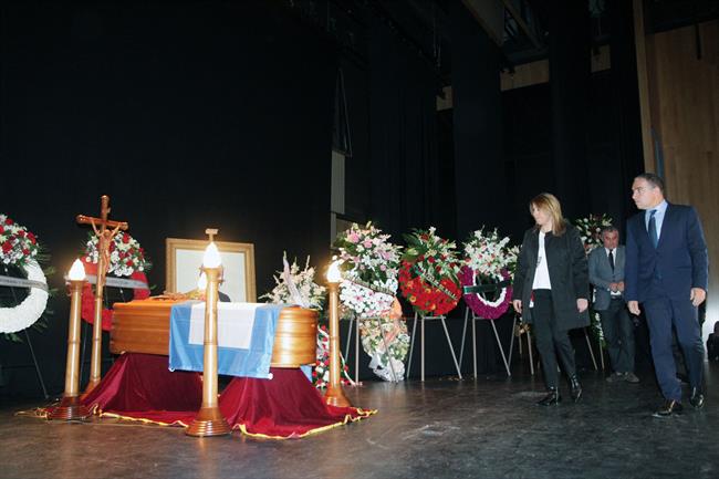 Susana Díaz, en la capilla ardiente de Chiquito de la Calzada | EUROPA PRESS/ALEX ZEA ep susana diaz encapilla ardientechiquitola calzada
