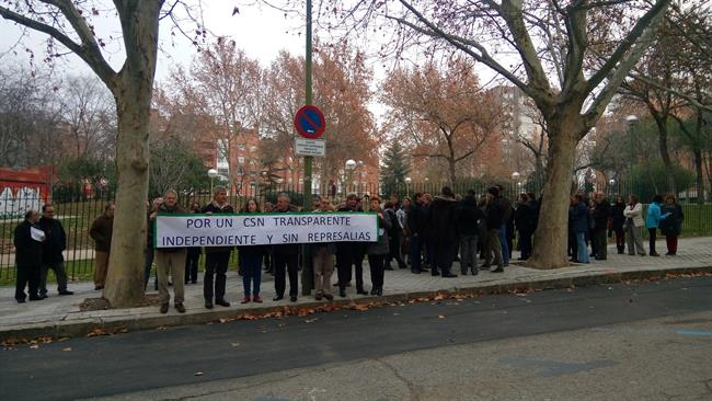 Técnicos del CSN se concentran ante la sede del organismo | ASTECSN ep tecnicoscsnconcentranla sedeorganismo