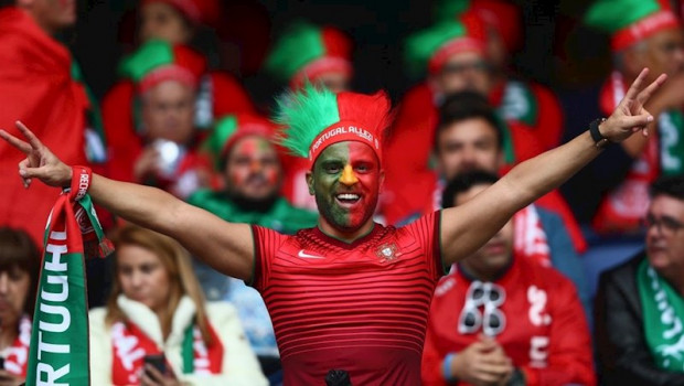 ep aficionados de portugal en la eurocopa de futbol de 2016