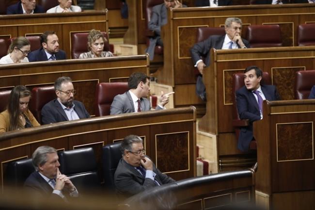 Albert Rivera y José Luis Ayllón hablan desde sus escaños en el Congreso | EUROPA PRESS ep albert riverajose luis ayllon hablansus escanoscongreso