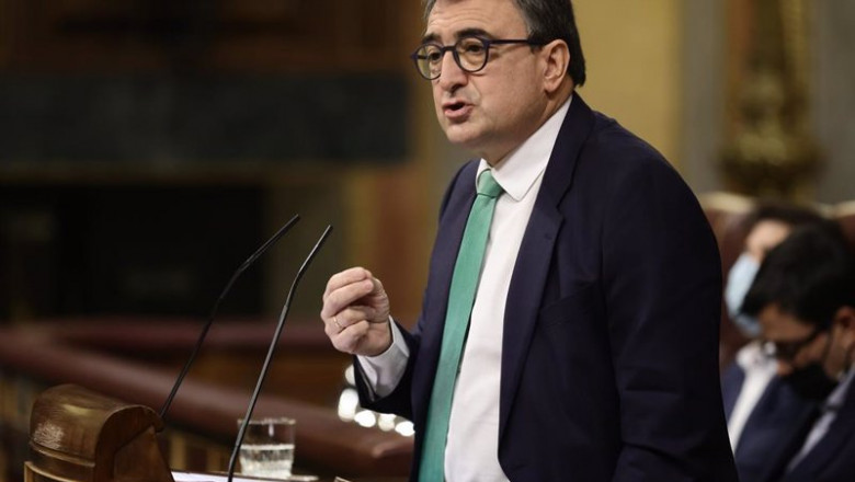 Archivo - El portavoz del PNV en el Congreso de los Diputados, Aitor Esteban, interviene en una sesión plenaria en el Congreso | Eduardo Parra - Europa Press - Archivo ep archivo el portavoz del pnv en el congreso de los diputados aitor esteban interviene en una