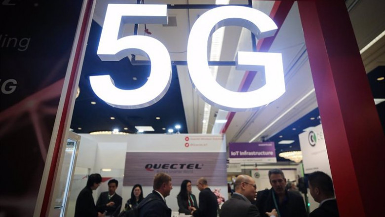 ep archivo logo de 5g en el ces de las vegas ep archivo logo de 5g en el ces de las vegas