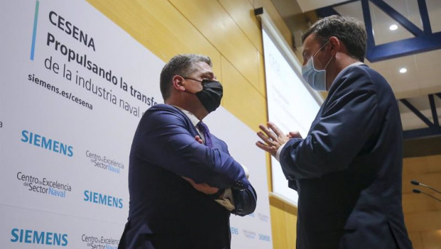 ep ceo de siemens en espana miguel angel lopez i y el presidente de navantia ricardo dominguez d