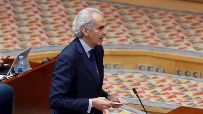 ep el consejero de sanidad enrique ruiz escudero durante su intervencion en el pleno que la asamblea ep el consejero de sanidad enrique ruiz escudero durante su intervencion en el pleno que la asamblea