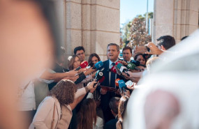 ep el consejero de vivienda jorge rodrigo ofrece declaraciones a los medios a su llegada a la