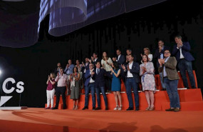 ep el expresidente de ciudadanos albert rivera con sus companeros de partido en el ultimo consejo