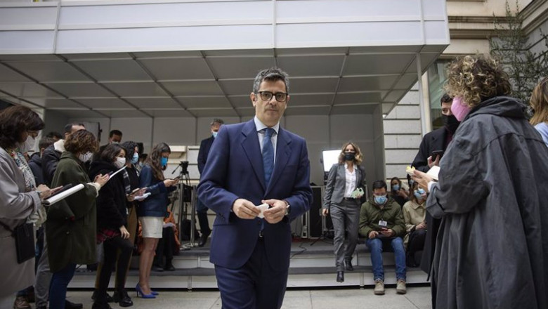 El ministro de la Presidencia, Félix Bolaños | Jesús Hellín - Europa Press ep el ministro de la presidencia felix bolanos a su llegada a una rueda de prensa al mismo tiempo