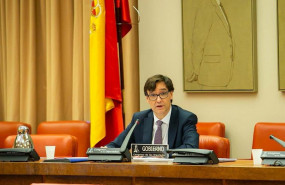 ep el ministro de sanidad salvador illa durante su septima comparecencia en el congreso sobre el