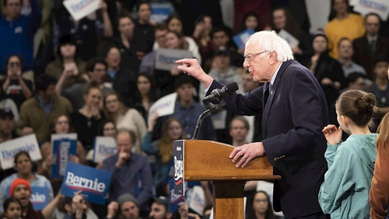 ep el precandidato democrata a la casa blanca bernie sanders