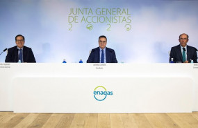 ep el presidente de enagas antonio llarden y el consejero delegado marcelino oreja en la junta ep el presidente de enagas antonio llarden y el consejero delegado marcelino oreja en la junta
