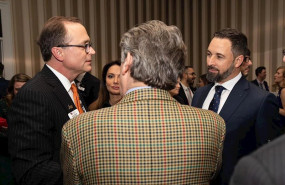ep el presidente de vox santiago abascal ha asistido en washington al discurso de clausura del