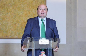 ep el presidente del ebb del pnv andoni ortuzar en rueda de prensa tras la firma del acuerdo entre