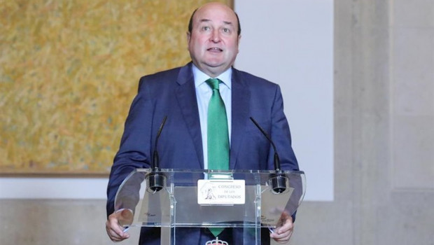 ep el presidente del ebb del pnv andoni ortuzar en rueda de prensa tras la firma del acuerdo entre