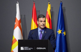 ep el presidente del gobierno pedro sanchez interviene durante la cena oficial del mwc barcelona