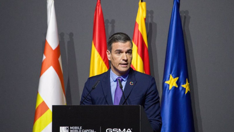 ep el presidente del gobierno pedro sanchez interviene durante la cena oficial del mwc barcelona ep el presidente del gobierno pedro sanchez interviene durante la cena oficial del mwc barcelona