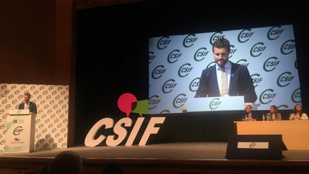 ep el presidente del pp pablo casado durante la clausura del ix congreso nacional de csif en