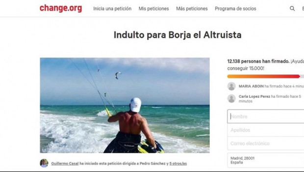 ep imagenla peticionindultola web changeorgborja condenadodos anosprisionhomicidioimprudencia grave
