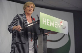 ep la presidenta del pnv en vizcaya itxaso atutxa ofrece declaraciones a los medios de comunicacion