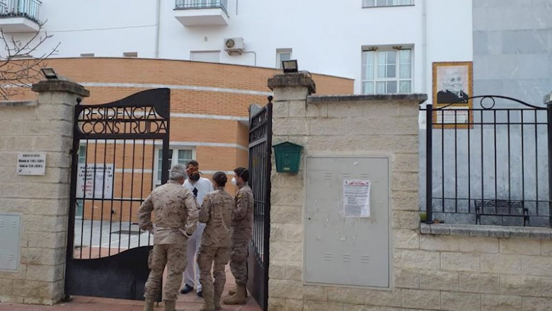 ep militares en la residencia de ancianos donde ha habido un brote de coronavirus