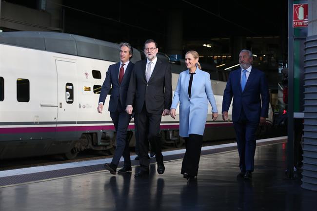ep rajoysubemismo avehizoprimer trayecto madrid-sevilla