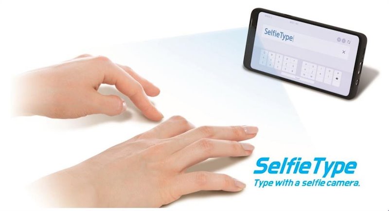 ep samsung presentara en el ces un teclado virtual que utiliza la camara frontal del dispositivo