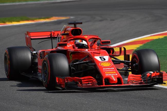 Sebastian Vettel, en el circuito de Spa-Francorchamps | @F1 ep sebastian vettel encircuitospa-francorchamps