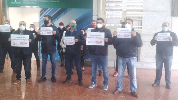 ep ugt y ccoo inician movilizaciones en jaen para exigir a la patronal el desbloqueo del convenio