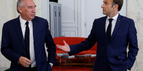 francois bayrou leader du modem et emmanuel macron apres des entretiens au palais de l elysee 20250122193406 