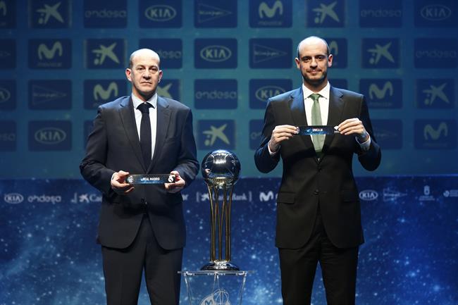 Alberto Herreros y Carlos Jiménez en el sorteo de Copa | ACB PHOTO/M. HENRÍQUEZ ep alberto herreroscarlos jimenezsorteocopa