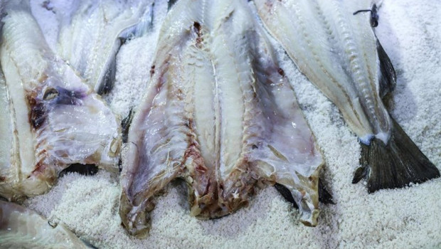 ep archivo   el 8 de mayo de 2019 se coloca bacalao crudo en sal marina en la fabrica de bacalao