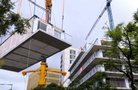 ep archivo   imagen del momento en que se anade un modulo tridimensional al edificio en construccion